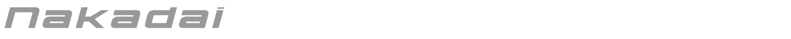 Nakadai font preview